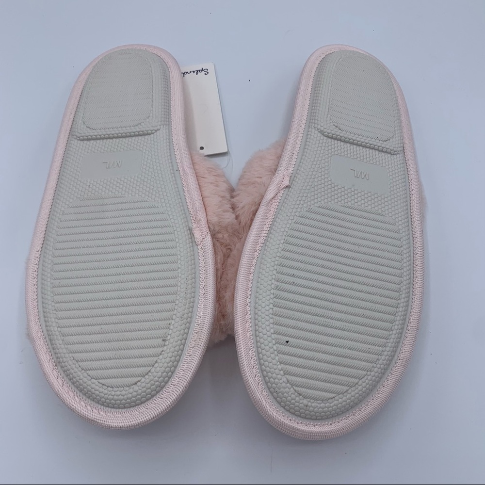 SPLENDID Faux Fur Crisscross Slippers - Picture 7 of 8